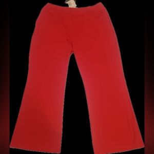 HALARA Bold Red Athleisure Wear Pants